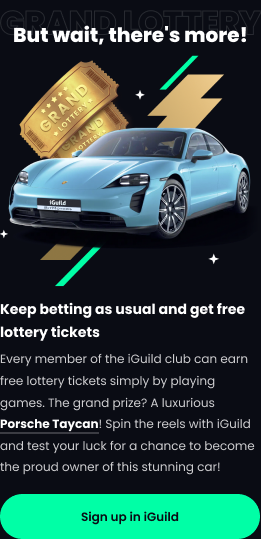 Grand lottery with Porsche Taycan prize for iGuild players
